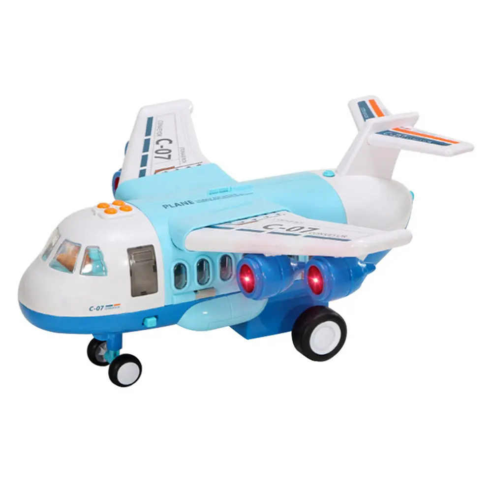 

1Set Airplane Passenger Plane Educational Light Sound Playing Interactive Birthday Gift for Kids