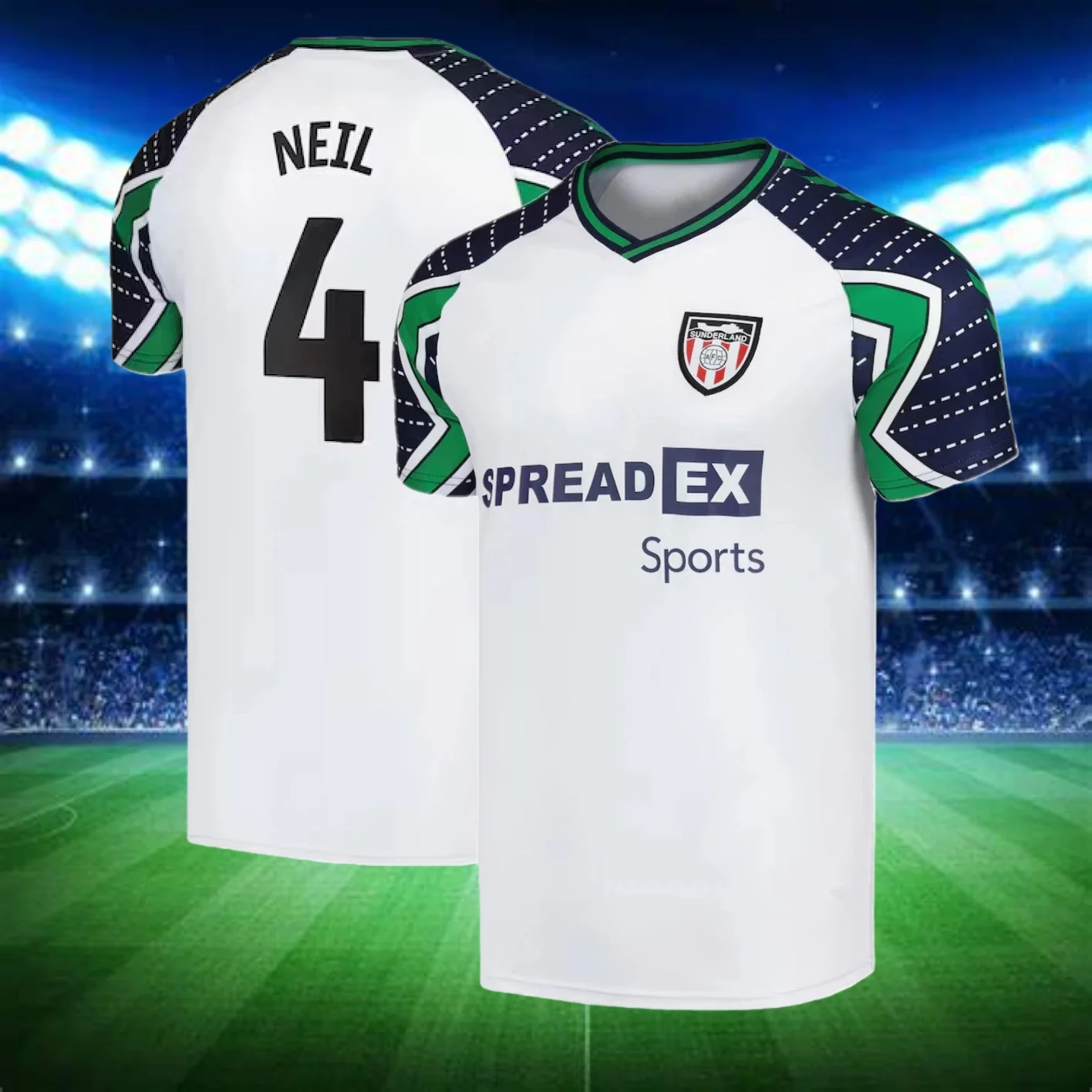 ساندرلاند هوم جيرسي 2025 تي شيرت رياضي سريع الجفاف وجيد التهوية، قميص كرة القدم، تخفيض سعر الترويج، منتج الأكثر مبيعًا