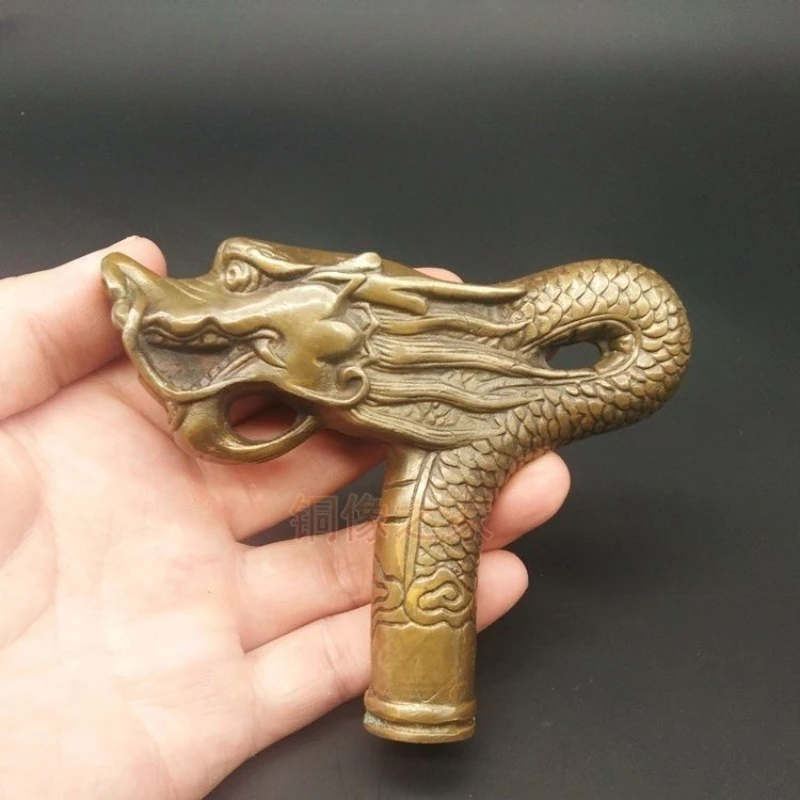 

auspicious clouds animal dragon Walking Stick Head handle Statue