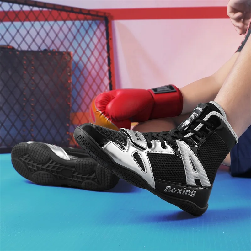 

Men Professional Boxing Shoes Fighting Comfortable Sneakers Fitness Woman Original Wrestling Shoes Unisex Equipment Boxing Boots
