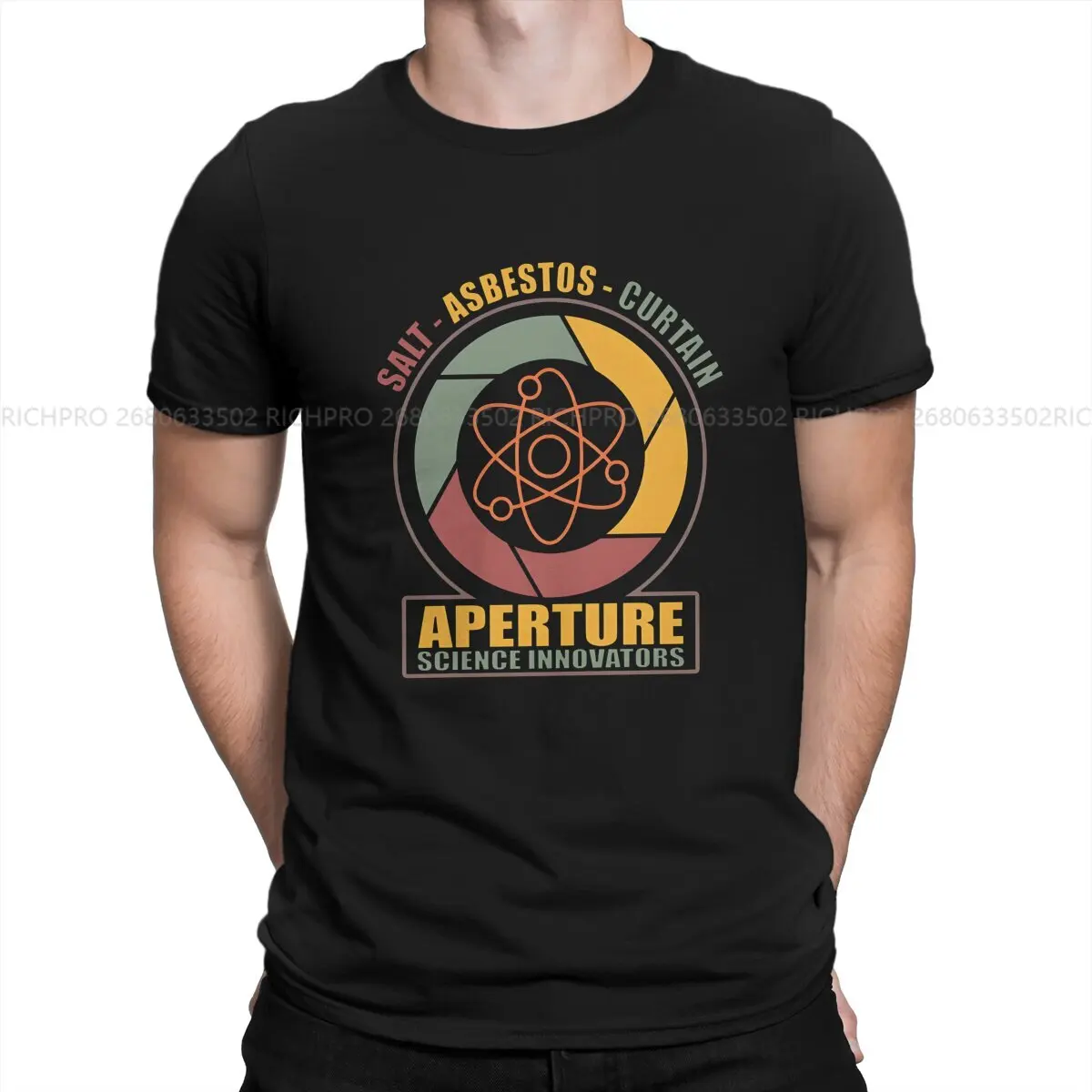 Portal Aperture Science Laboratories Unique TShirt Half Life Game Leisure Polyester T Shirt Newest T-shirt For Men Women