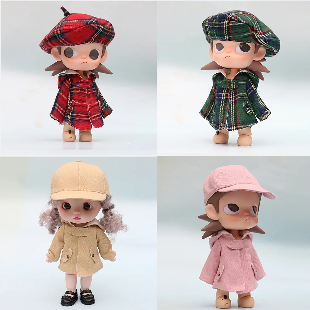 

Пальто-ветровка Gazijie Baby Dress Zsiga для кукол 1/8, модное длинное пальто для кукол 20 см