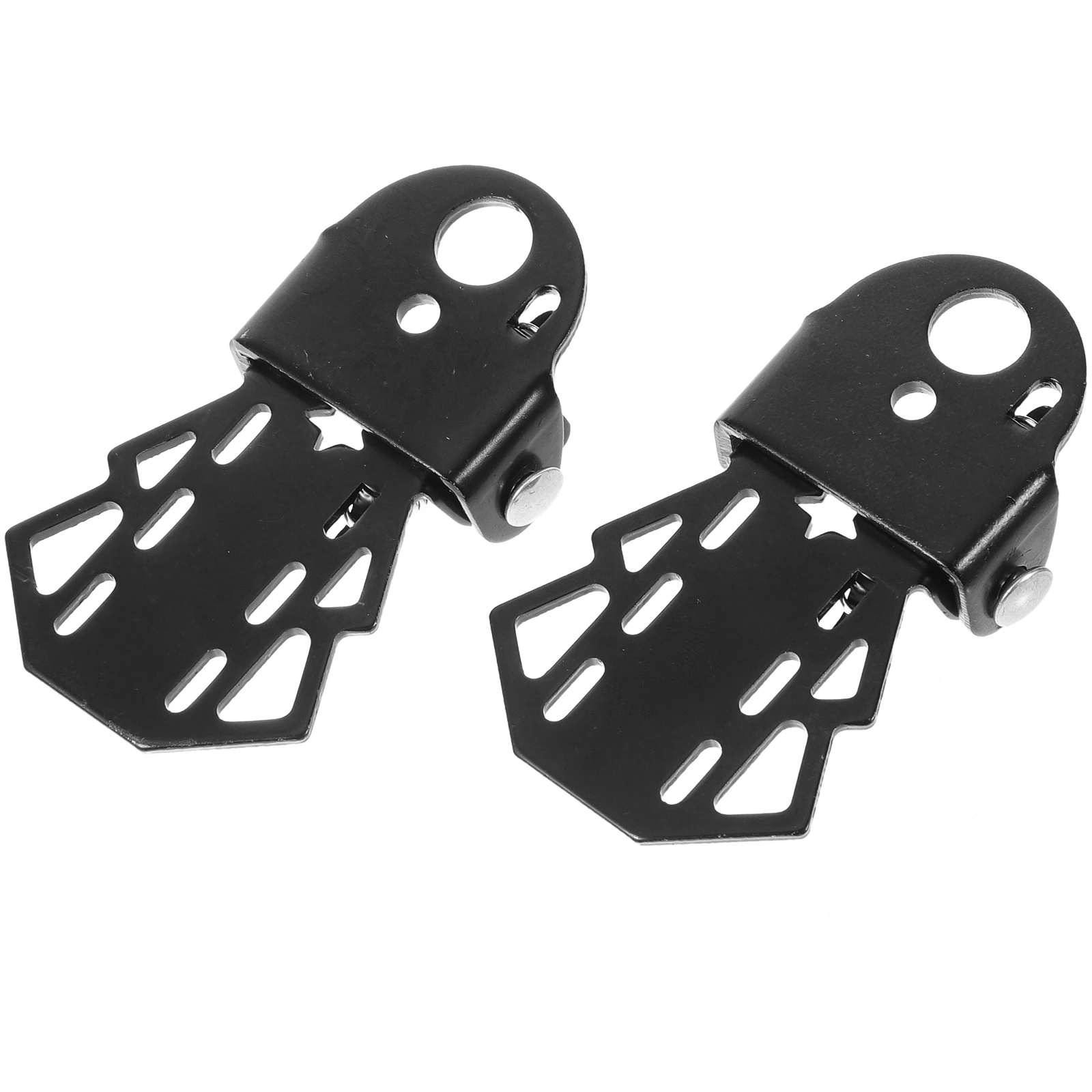 

2pcs Foldable Rear Seat Pedals for Mountain Bike Durable Steel Non-Slip Footrest Pegs Suitable Bicycles