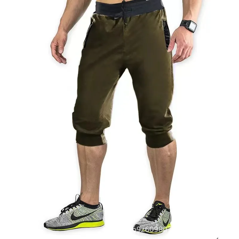 Pantaloni della tuta con coulisse da uomo pantaloncini da palestra moda Cargo pantaloni corti da uomo pantaloncini da spiaggia estivi pantaloni da