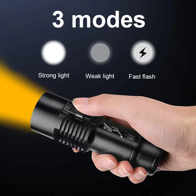 XHP160 LED High Power Diving Torch IPX8 Professional Diving Flashlight 26650 Underwater Lantern Scuba Diving Waterproof Lamp