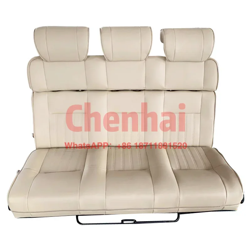 Customizedthree layer campervan bed seats with big and little headrest / bed seat for caravan motor home