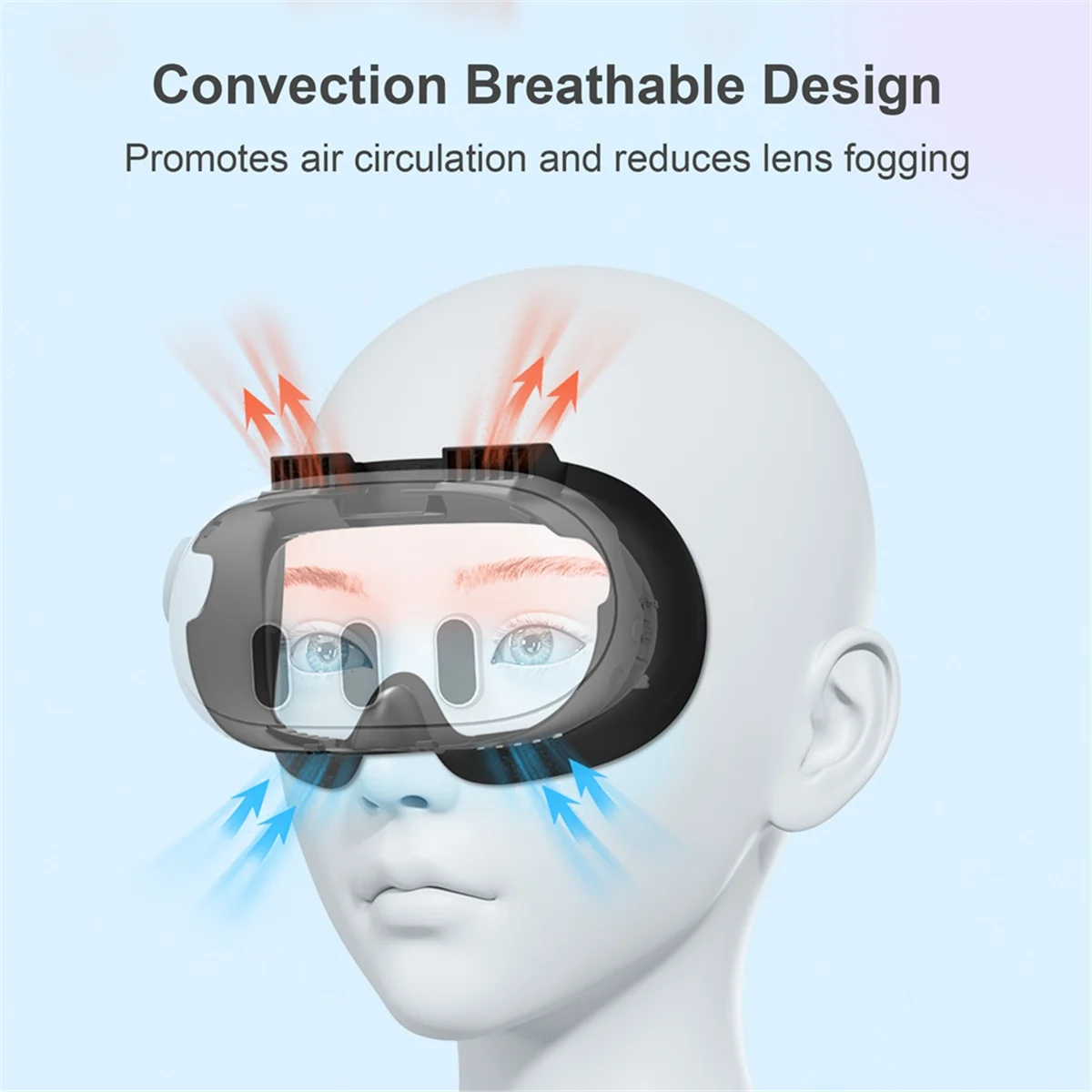 For Oculus Quest 3 Face Mask VR Glasses Upgraded Air Circulation PU Leather Mask Sweatproof and Breathable with Ice Silk HOT