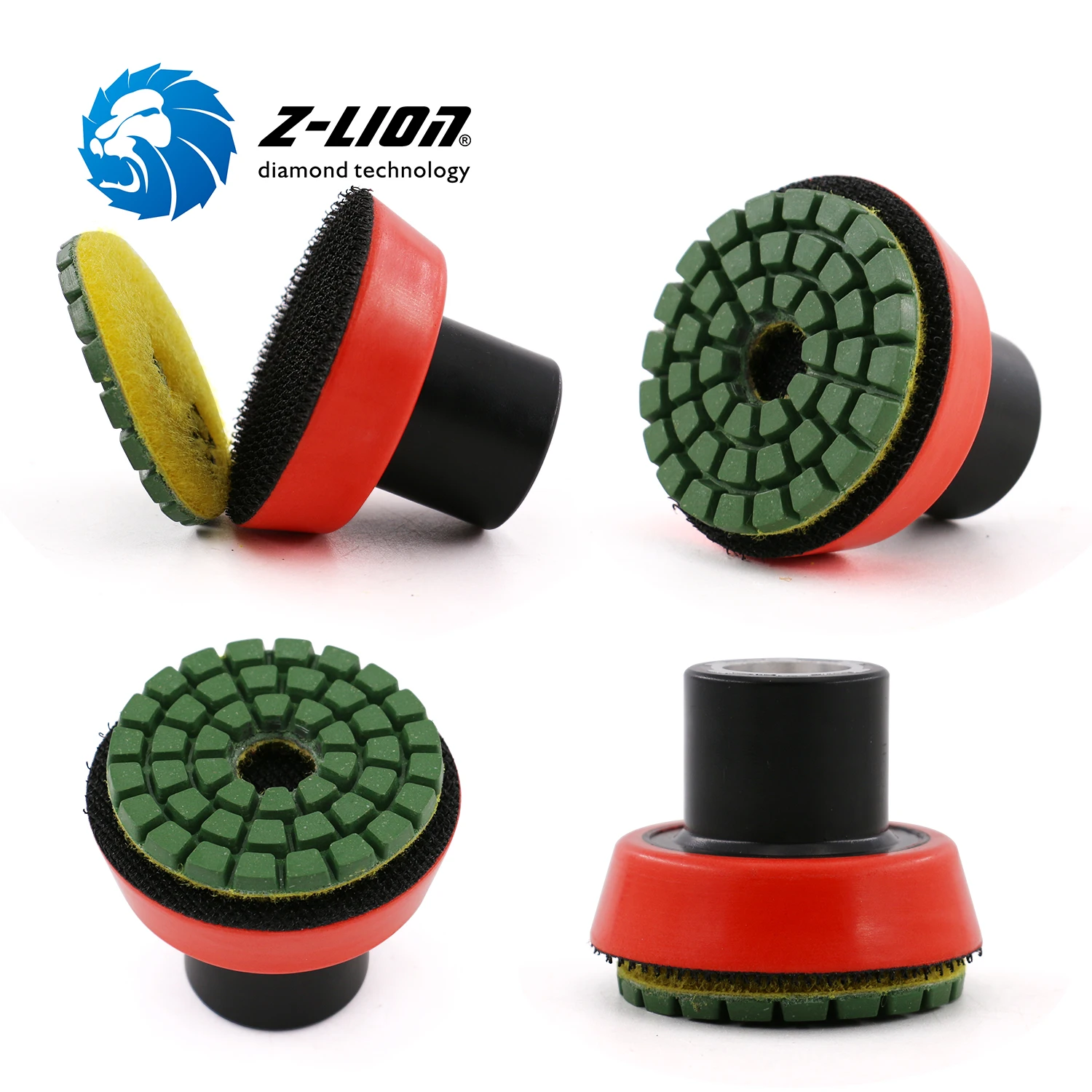 Z-LION 7pcs/set 2 Inch Diamond Concrete Polishing Pads Floor Sanding Discs for Granite Marble Grinding