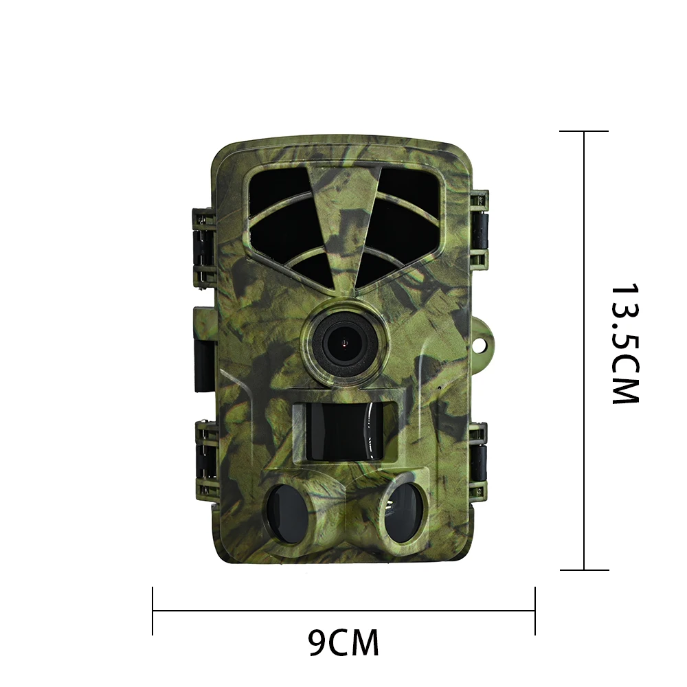 Outdoor night vision camera can be connected to a mobile phone via WIFI APP for real-time image viewing. 60MP 5K clear image, high-definition display, invisible infrared light, 0.2S fast sensing shooting speed (SD memory card/battery not included, please purchase separately)