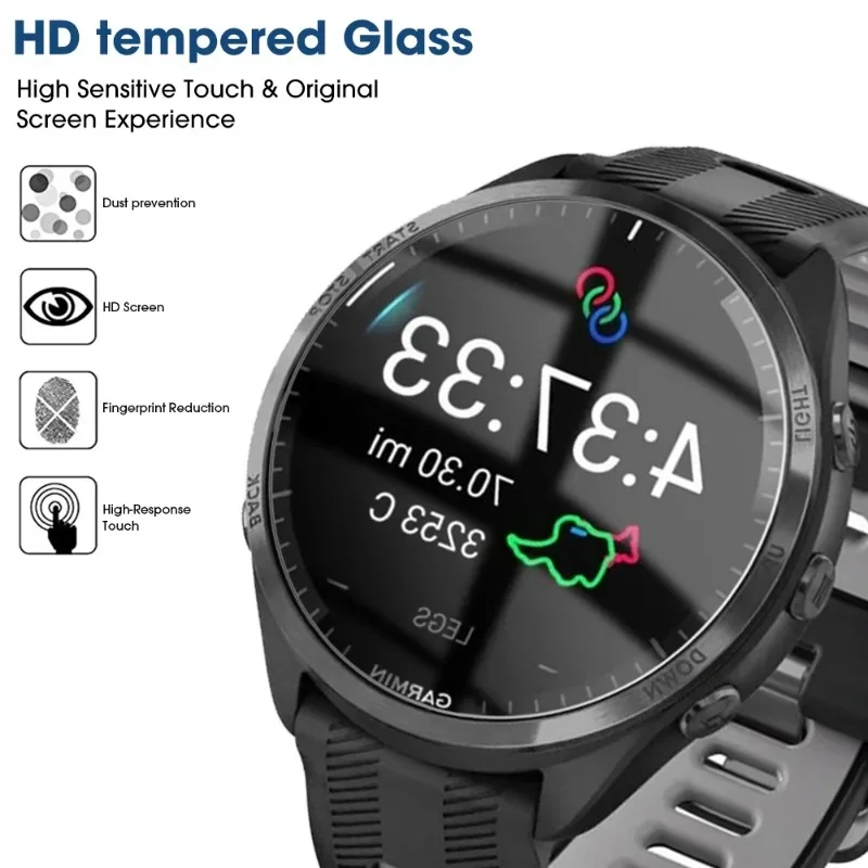 Screen Protector for Garmin Forerunner 165 HD Clear Hardness Tempered Glass Film for Forerunner 165 Smartwatch Accessories