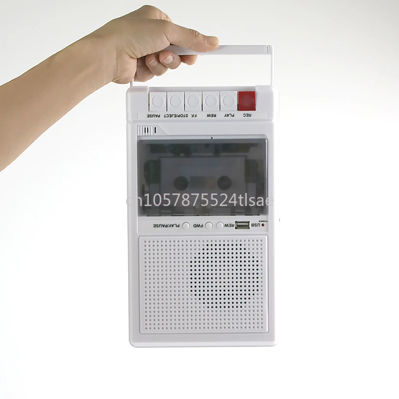 レトロなノスタルジックテーププレーヤー-ポータブルusbプレーヤー-録音機能付きuディスク-ポータブルリピーター-カセットプレーヤー-レコーダー