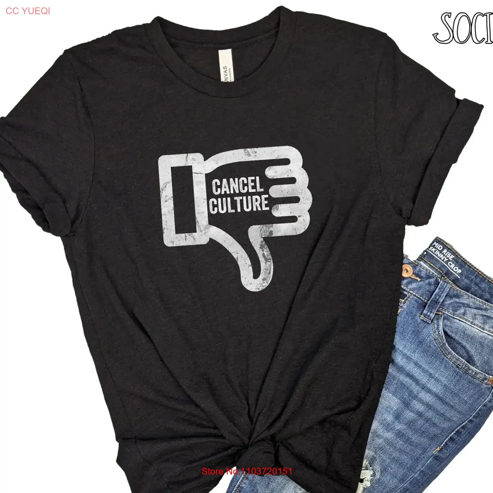 Camiseta Cancel Culture, libertad de expresión, primera enmienda, derecho a la opinión, partido patriótico, constitución, hazte escuchar, vintage