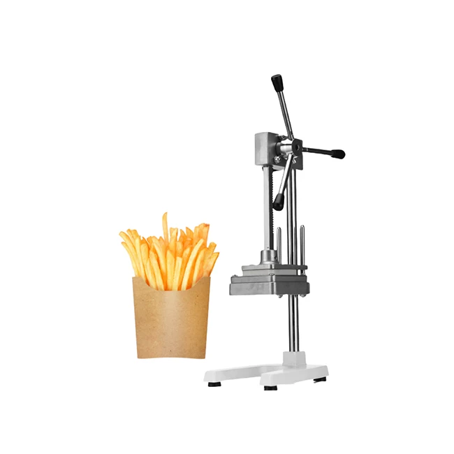 Manual Potato Chips Making Machine Hand Press Vertical Fries Cutter for Small Business