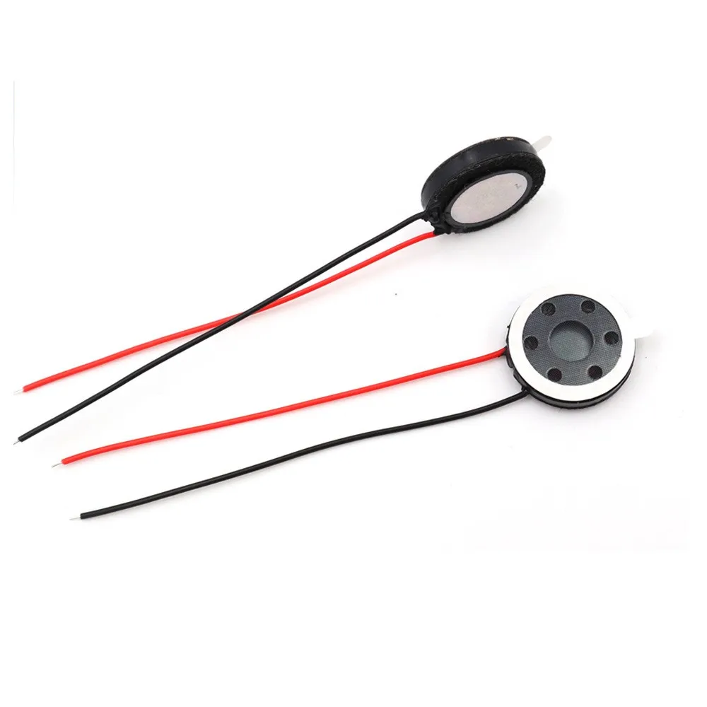 

20PCS 18mm diameter speaker with wire, 8 ohms, 1W plastic inner magnetic large magnetic speaker, voice speaker