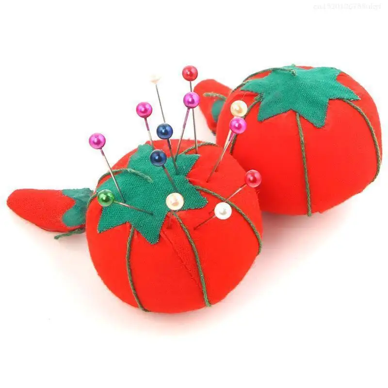 1Pc Tomato Shaped Needle Pin Cushion DIY Handcraft Tool for Cross Stitch Sewing Embroidery Pin Pillow Holder F1FB