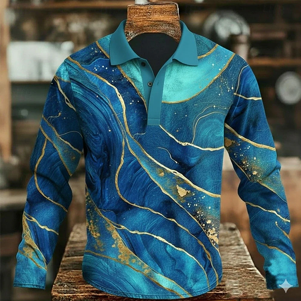 

Men's Business Casual Polo Long Sleeve T-shirt Summer Comfortable Top T-shirts for Men Clothes for Man Clothes for Man