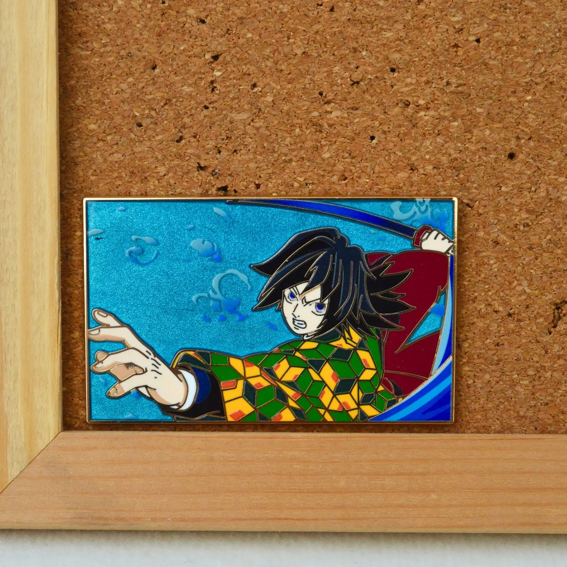 Anime Demon Slayer Badges Pendant Tomioka Giyuu Pins Kimetsu No Yaiba Brooches for Backpack Bag Clothing Lapel Cosplay Toy Gift view 3