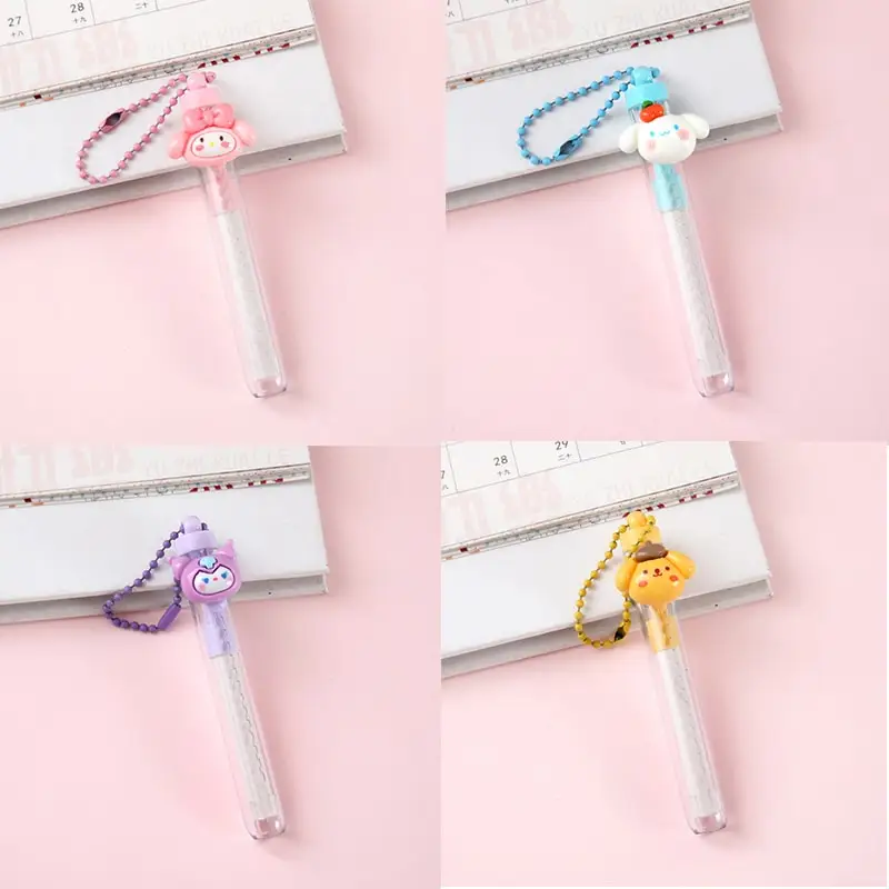 Sanrio Cinnamoroll Kuromi Pom Pom Purin My Melody Cute Cartoon Push Pull Pencil Eraser ffice Supplies Student Stationery Gift