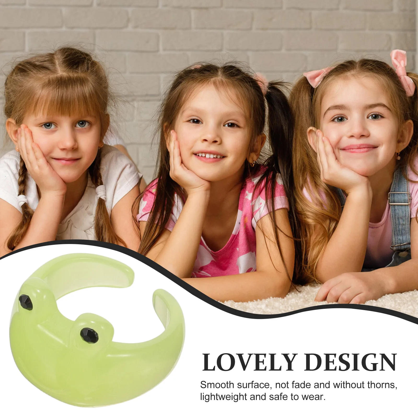 

Children's Green Bracelet Kids Play Jewelry Wrist Charm Bracelets Resin for Girls