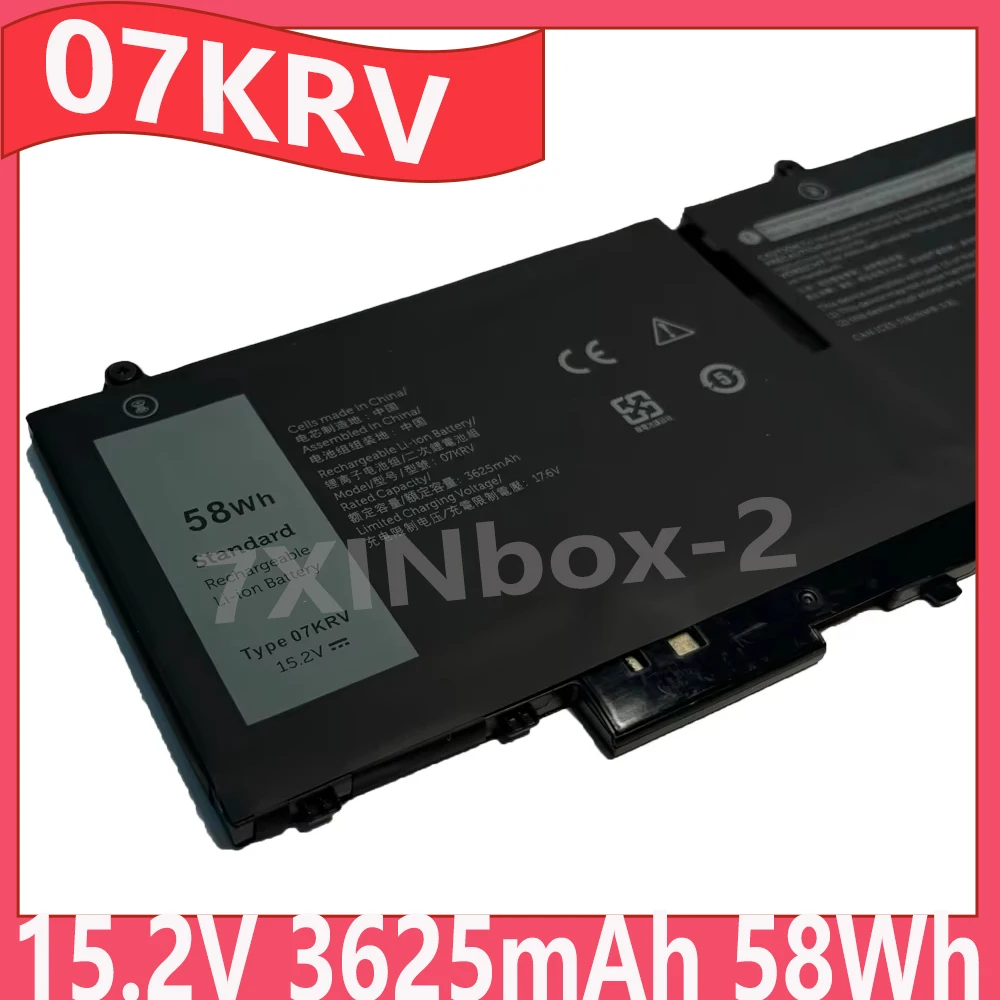 

07KRV 15.2V 3625mAh 58Wh Battery for Dell H4PVC Latitude 15 7530 15 7530 112CM 15 7530 8C8J1 15 7530 9K5Y9