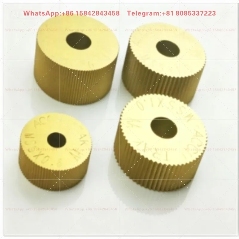 Straight Knurling Roller and Knurling Cutter with Pitch 0.2-1.2mm for Metal Embossing Process