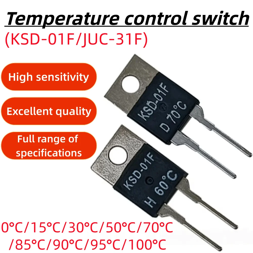

KSD-01F JUC-31F, 40 50 60 70 80 90 100 градусов NC нормально закрытый НЕТ нормально открытый 1,5 А термовыключатель датчик температуры термостат