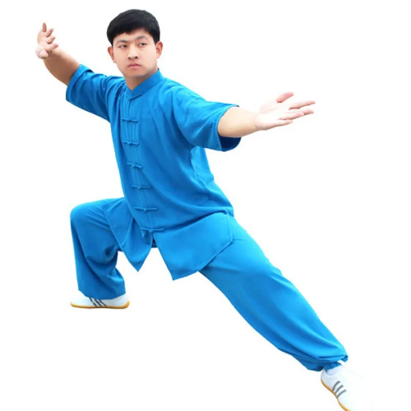 Tai Chi clothing cotton and silk clothings summer martial arts practice  morning exercise performance Clothing