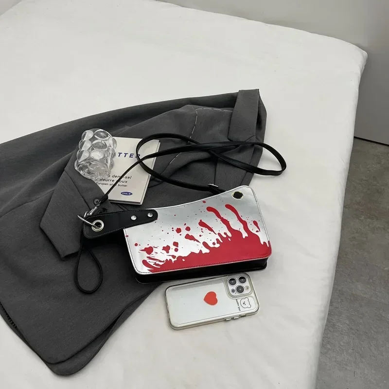 かわいいショルダーバッグ女性のための面白いナイフ形状クラッチバッグ小さな携帯電話 Токийские Мстители ショルダーウォレット