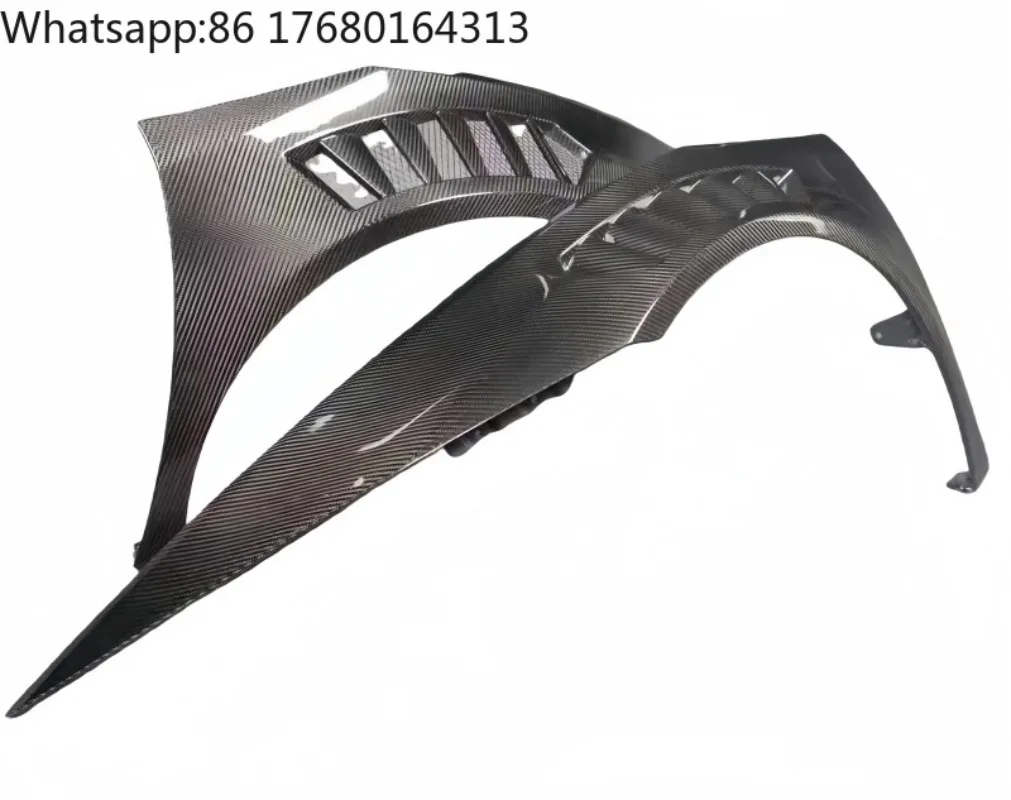 Suitable for Lamborghini Hurricane Mavericks LP580 610 EVO Modified Forged Carbon Fiber Perforated Mudguard with Irregular Grain