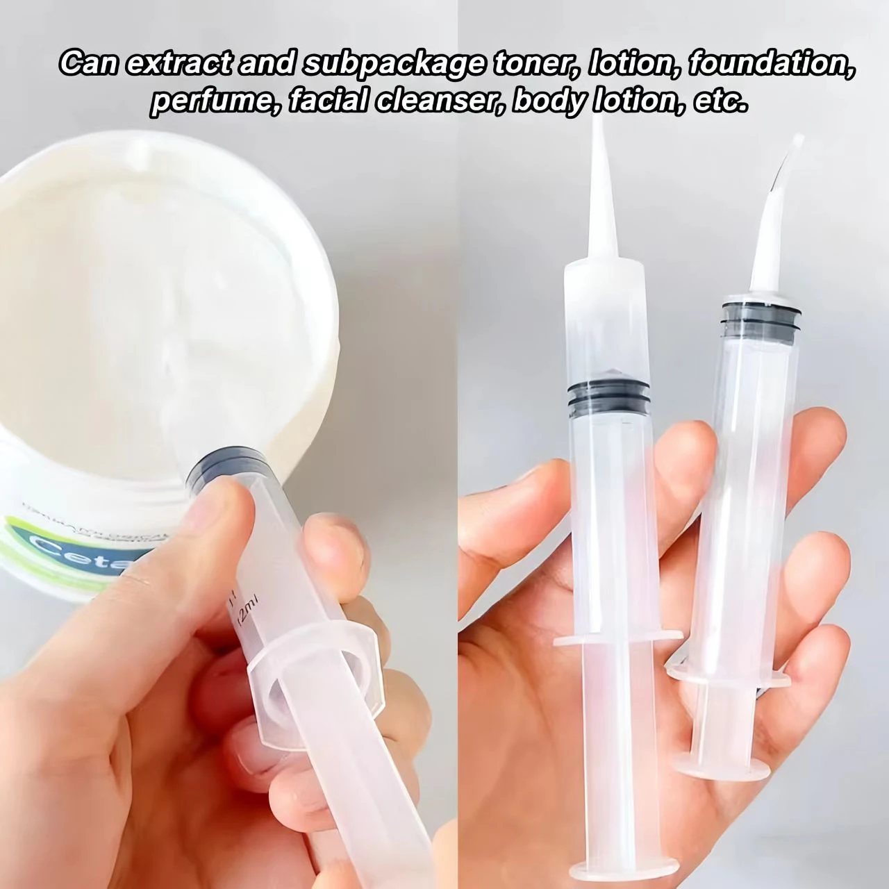 أدوات تغليف مستحضرات التجميل، حقنة مستحلب مستخلص كريم اليد، لوشن الجسم لكريم الوجه، إلخ. أدوات استخلاص العينة #5