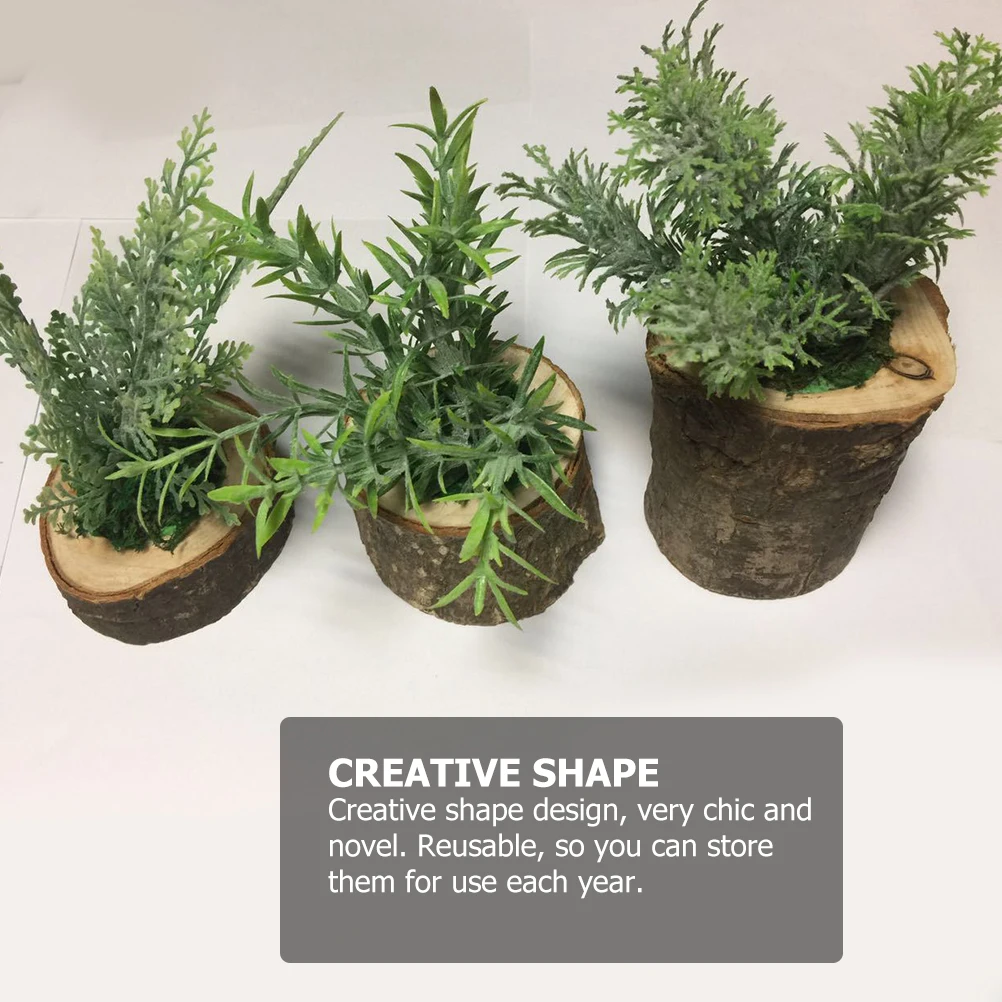 

5pcs Wooden Branch Stake Candleholder Natural Creative Candlestick For Home Office Christmas Party Decoration Flower Pot