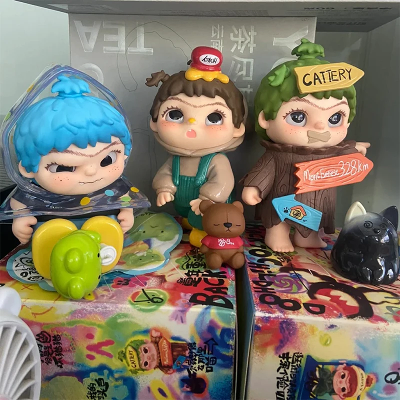 Voltar para a infância com Série Wakuku Blind Box, Figura Anime, Saco Surpresa, Desktop Ornamentos, Modelo de Coleção, Brinquedos Infantis, Presentes Bonitos