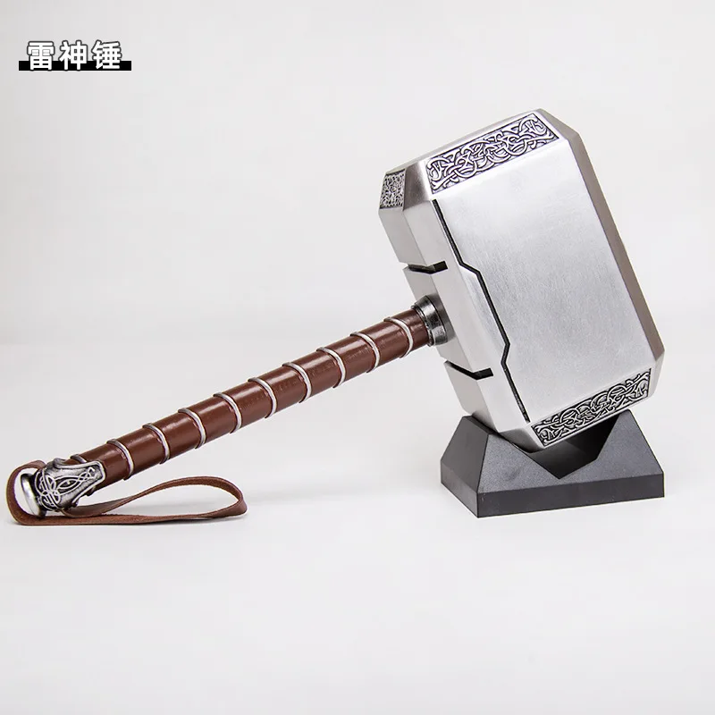 Hot Toys Marvel Anime Figures Thor Hammer Weapon Set The Avengers Mini Quake Stormbreaker Anime Mjolnir Doll Model Boy Gifts