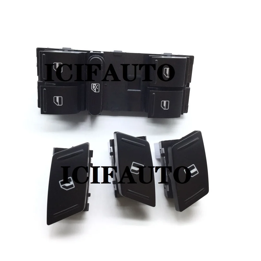 

4 X For Skoda Octavia MK2 Yeti 2003-2014 Power Window Door Control Switch Button OE# 1Z0959858B , 1Z0959856 , 1Z0959855