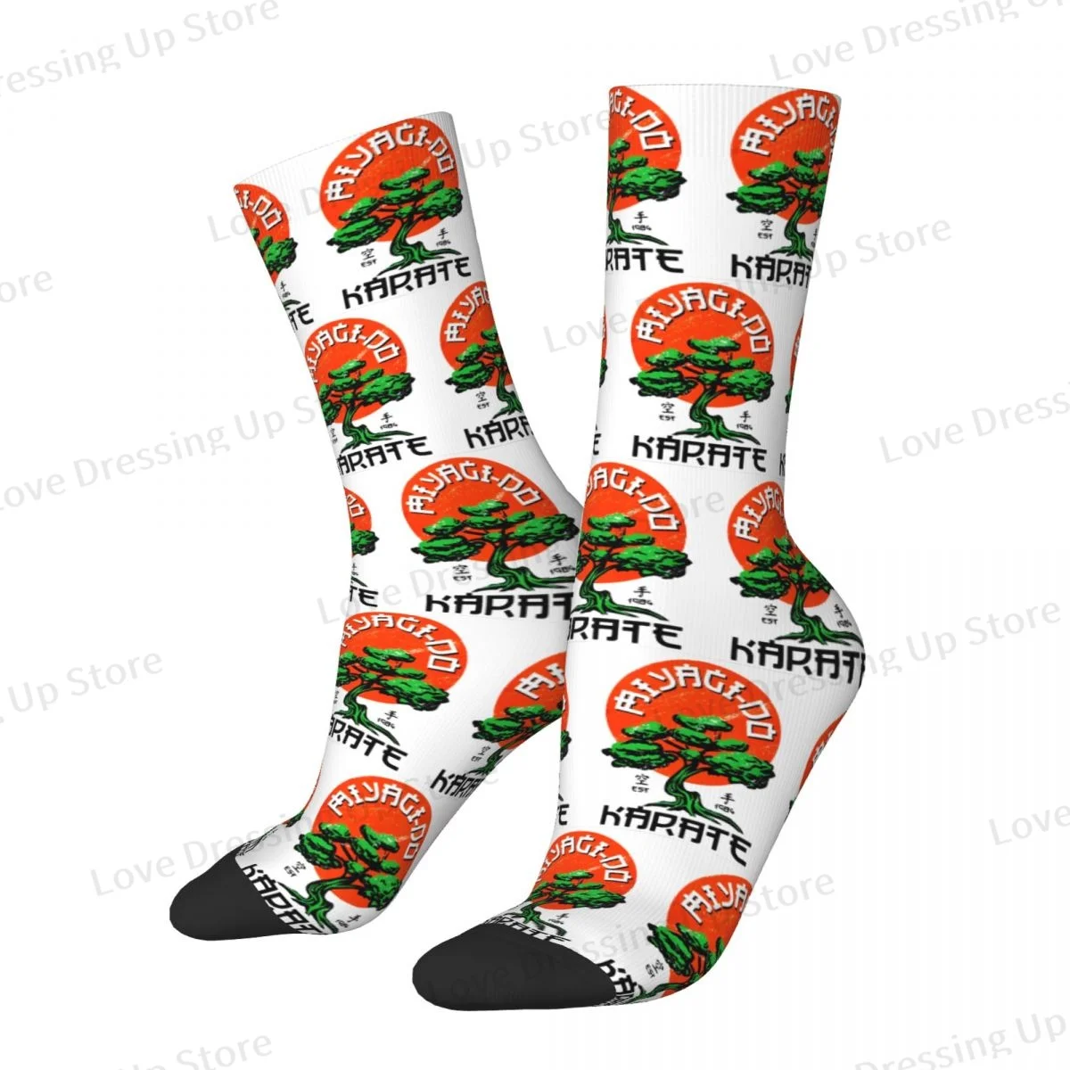 Cobra Kai Men Women Socks Bonsai Tree Art - Miyagi-do Karate Est 1984 Outdoor Novelty Spring Summer Autumn Winter Stockings Gift