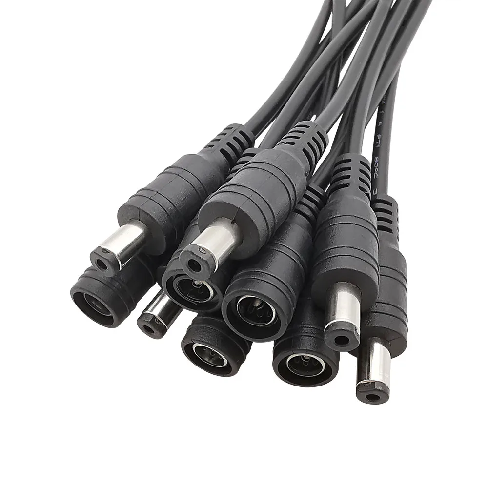 5/10Pcs 15CM 5.5x2.1mm 12V DC Power Male Female Pigtail Cable Wire Connector for CCTV Monitor Camera 5050 3528 LED Strip Light
