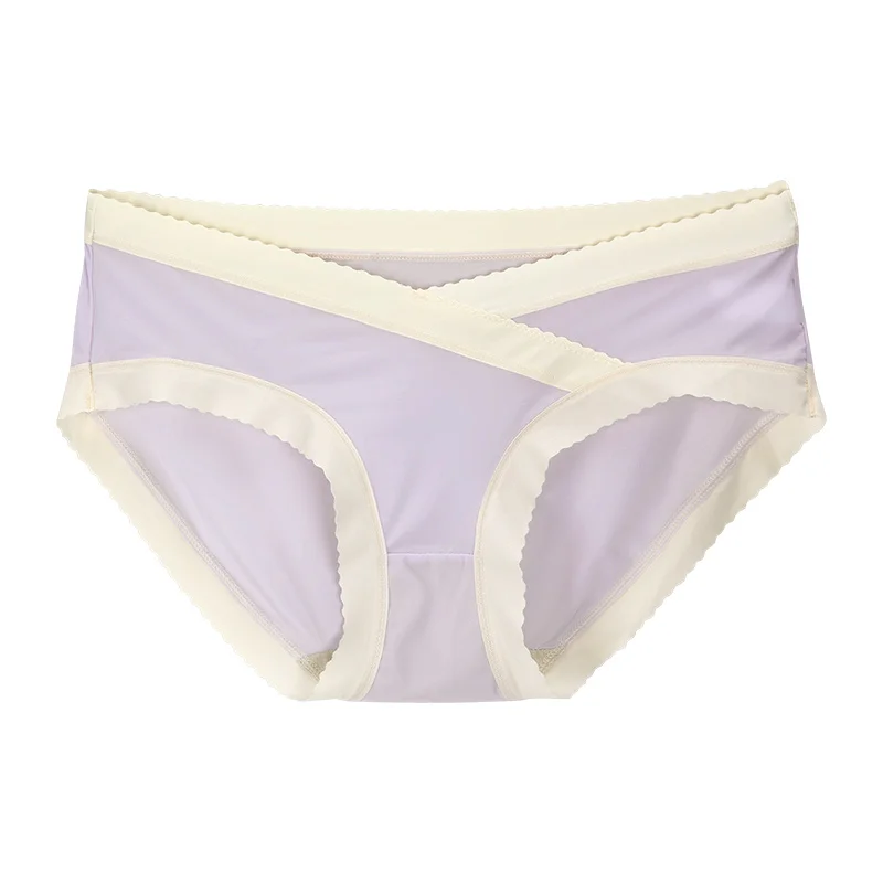 

5PC Women's underwear cotton cotton cotton pregnancy early, middle and late pregnancy special low waist non-trace large siz