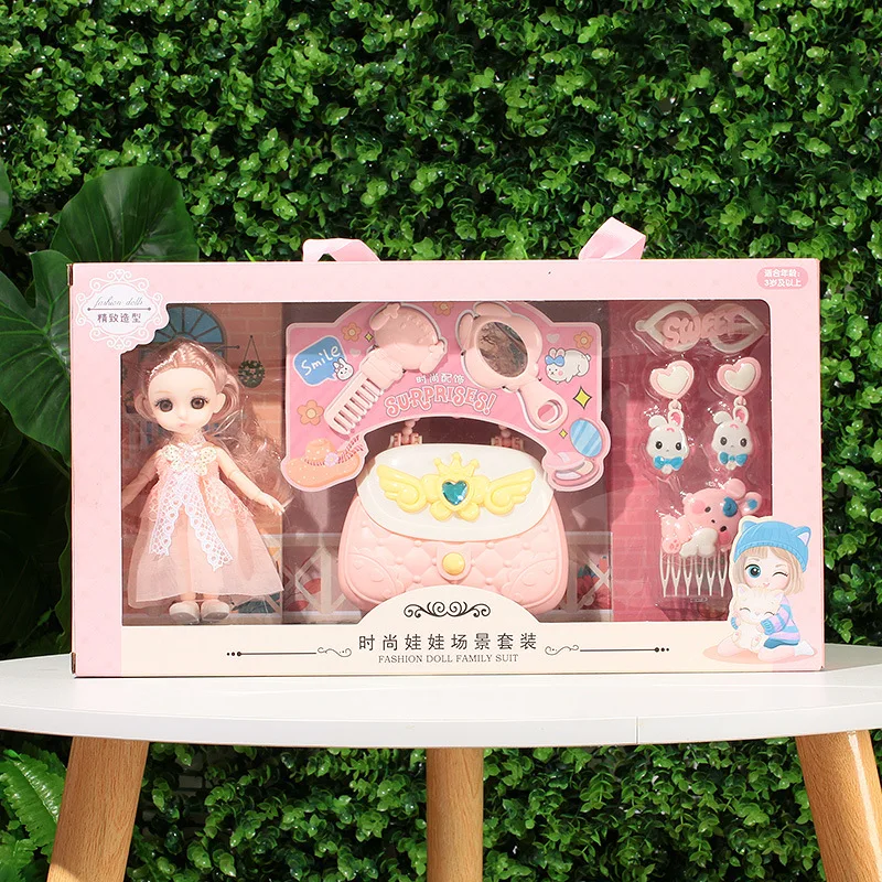 Toys BJD Doll for Girls Gifts Princess Bag Pet Shop Bicycle Joint Movable Full Set DIY Toy Children\'s Toy Birthday Christmas