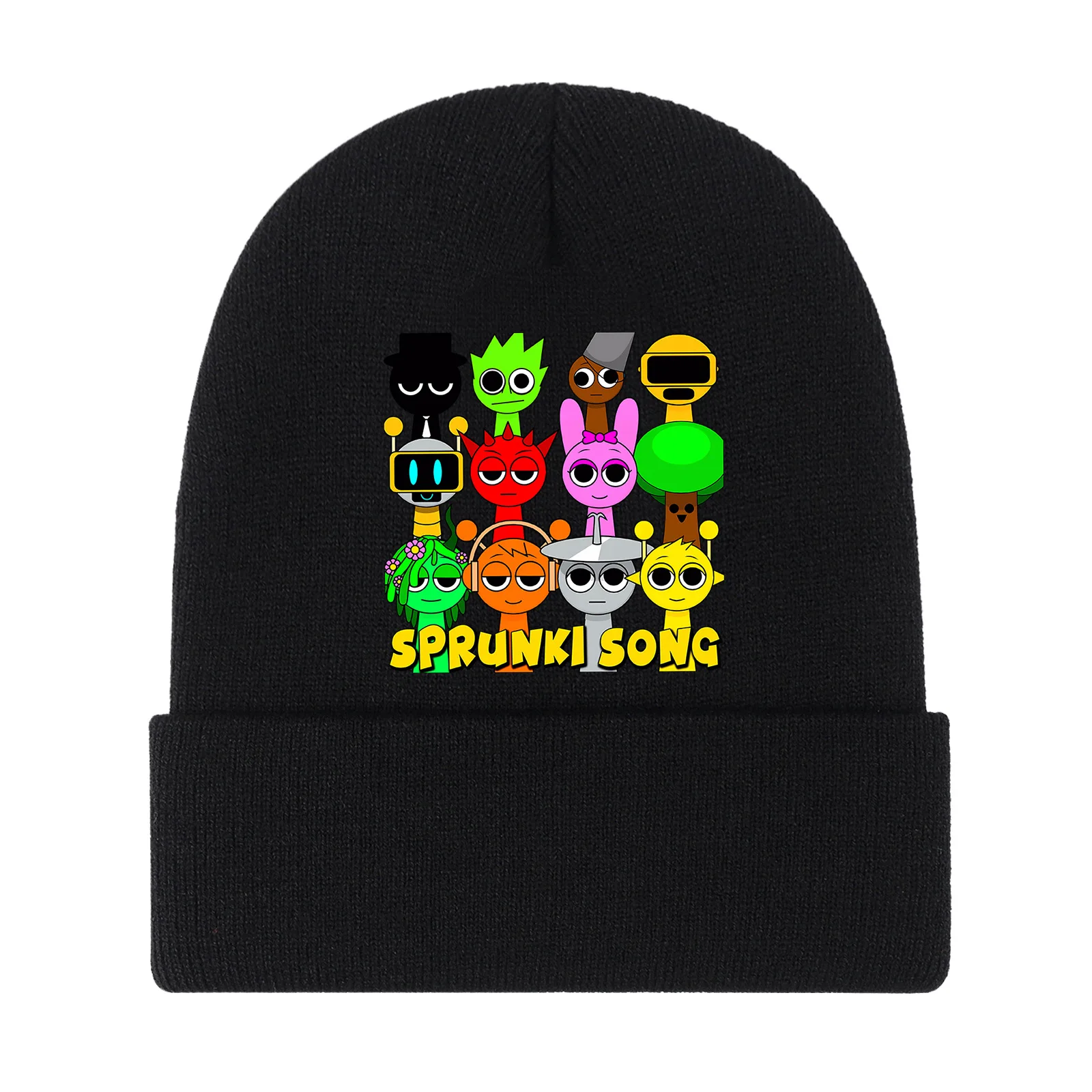 Sprunki Kid Knitted Hats Game Incredibox Cute Cap Autumn Winter Warm Soft Comfort Skullies Beanies Boy Girl Beanie Birthday Gift