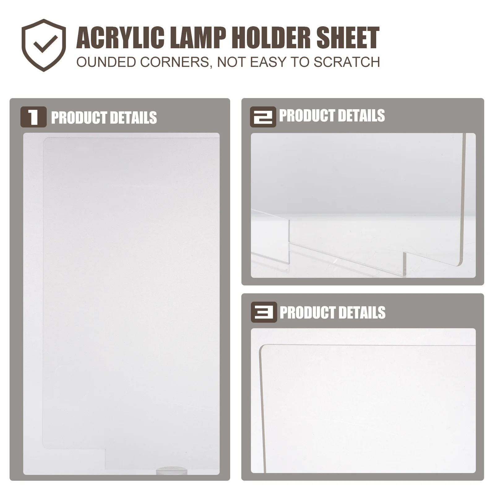 4 قطعة لوحة إضاءة LED من الأكريليك الأنيق مقاومة التآكل على المدى الطويل تستخدم ديكور المنزل لوحة إضاءة LED من الأكريليك الممتع بنفسك #2