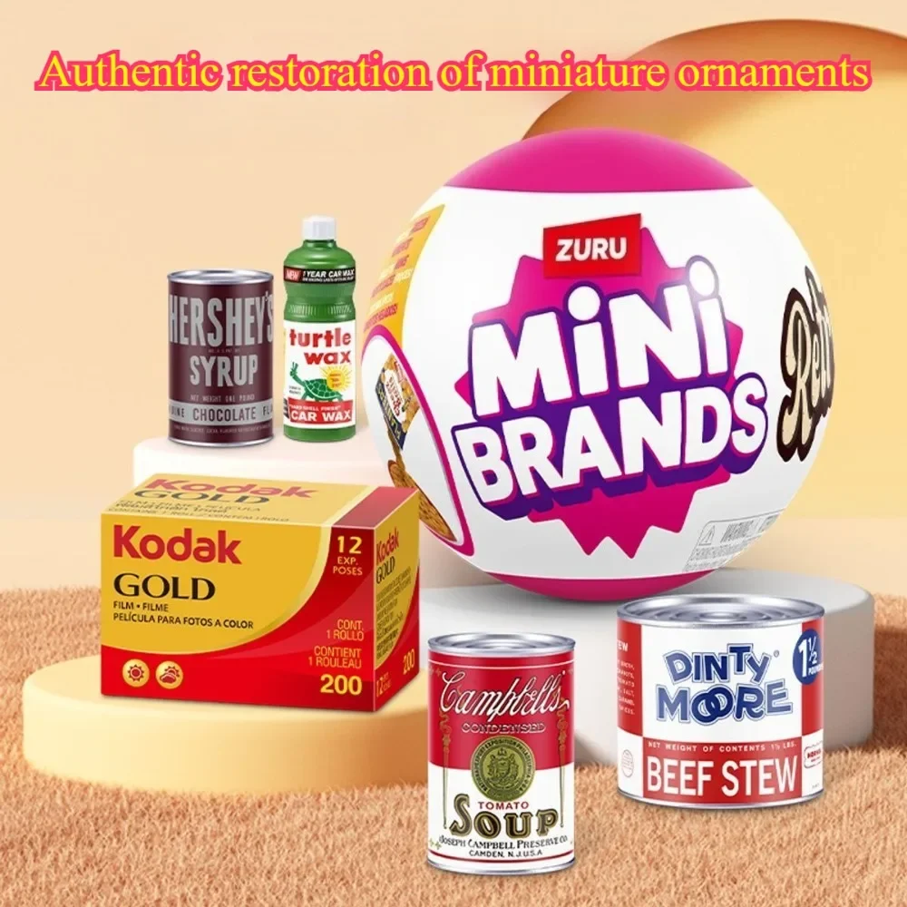 Zuru Mini Merken Retro bal Blind Box Zuru Serie Mystery Box Collectible Speelgoed Decoratie Verjaardagscadeau voor kinderen Aangepast