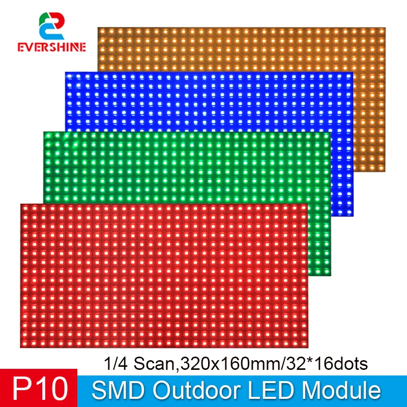 Outdoor Single Color LED Module Waterproof IP65 High Brightness LED Sign Module DC5V Full Outdoor Monochrome LED Display Module
