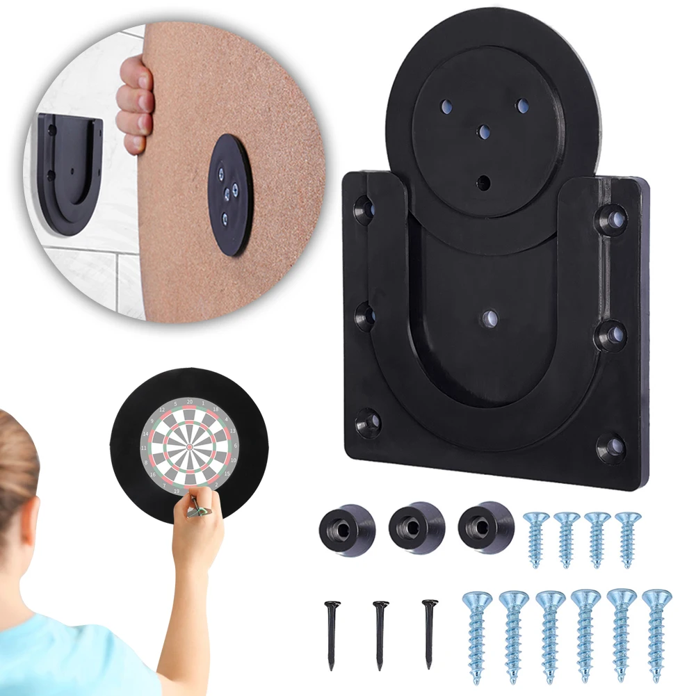 Wall Bracket with Fixed Accessories Dart Board Bracket Kit Wall Hanging Dartboard Mounting Bracket Set for Hanging Dartboard