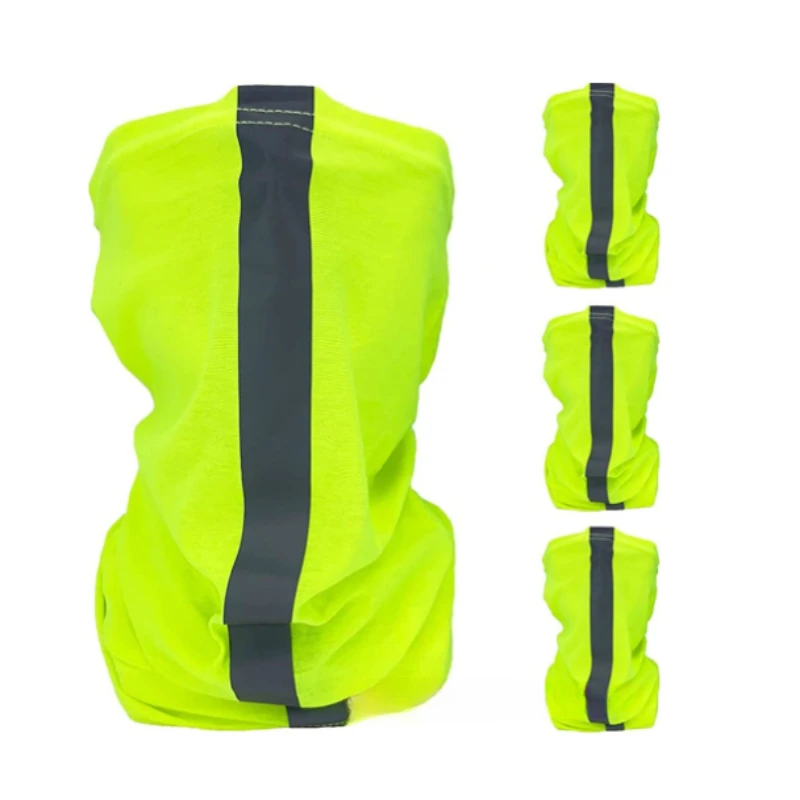 1PC face mask elastic reflective stripe sunscreen breathable headband outdoor sports mountaineering headscarf