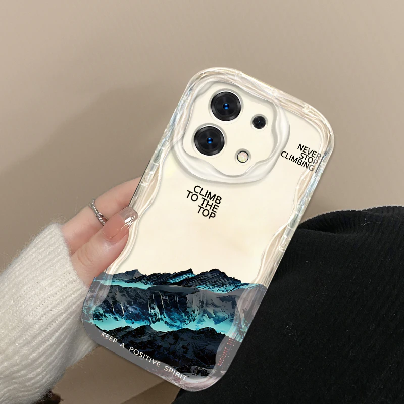 Rizhao Golden Mountain For Xiaomi Redmi Note 13 12 12S 11S 11 10 9 8 10A 9C 9T Pro Plus 5G Wave Oil TPU Phone Case image 4
