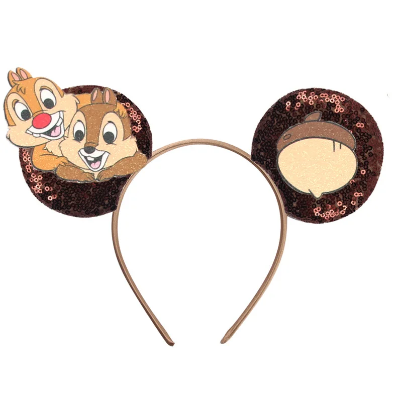 Niedliches 3,3'' Pailletten-Mausohren-Haarband ohne Schleife für Jungen, Frauen, Festival-Party-Kopfschmuck, Mädchen DIY Haaraccessoires – Detail 14