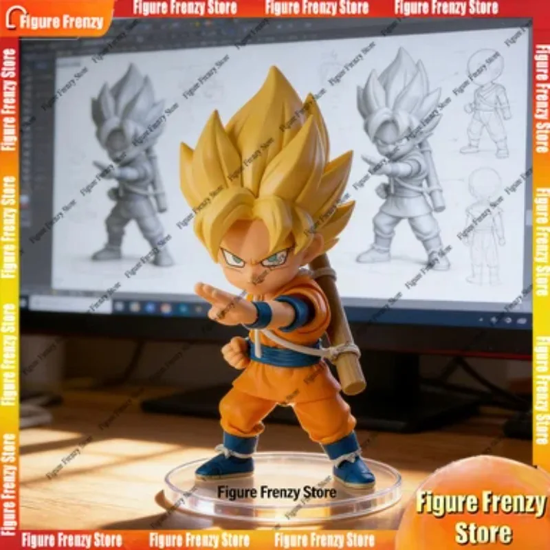 Spot BANDAI S.H.Figuarts SHF Super Saiyan Son Goku (MINI) Daima Amine Actionfigur Modellspielzeug