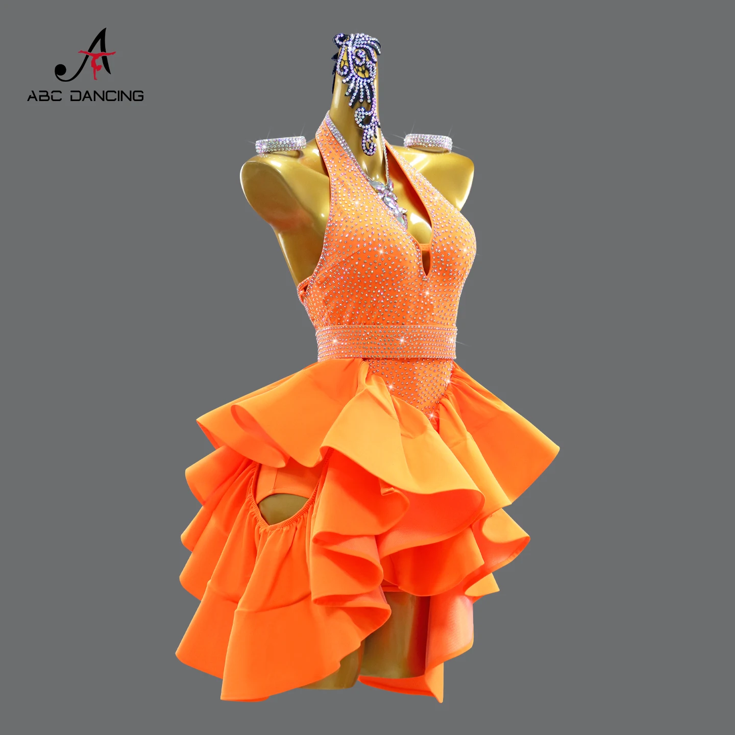 Costume de scène de danse latine pour filles, robe Standard pour salle de bal, vêtements de compétition pour femmes, ensembles féminins, vêtements de carnaval, tenues de fête, 2025