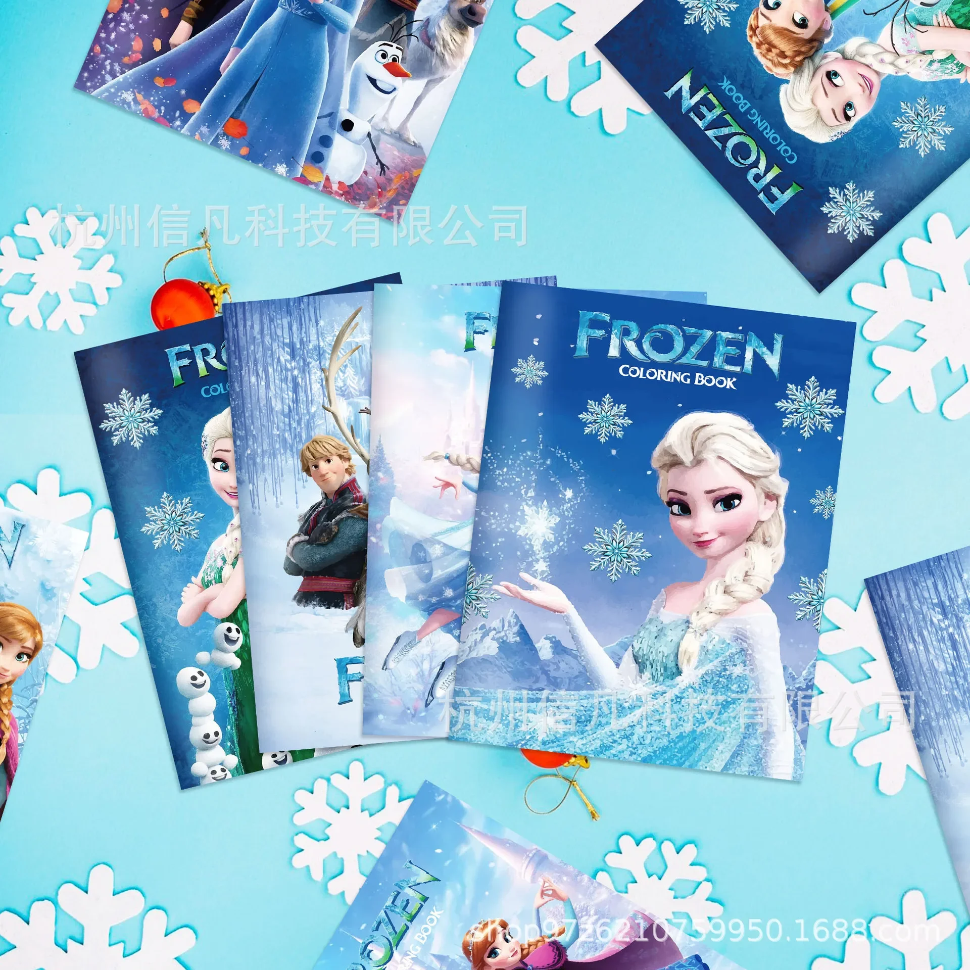 หนังสือระบายสีการ์ตูนดิสนีย์โฟรเซ่นเอลซ่า 1 เล่ม ของเล่นตัวต่อสำหรับเด็ก