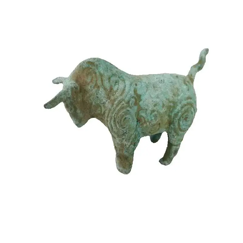 

Chinese Old Copper, Come From FOLK Collection Old Unearthed bronze cattle Statue